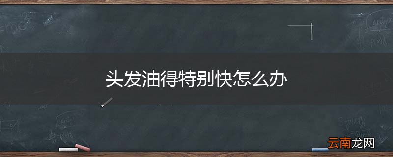 头发油得特别快怎么办