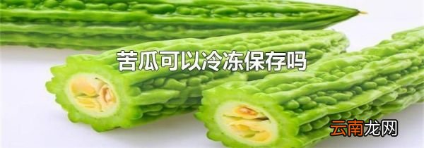 苦瓜可以冷冻保存吗