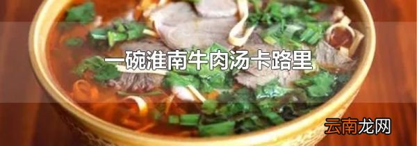 一碗淮南牛肉汤卡路里
