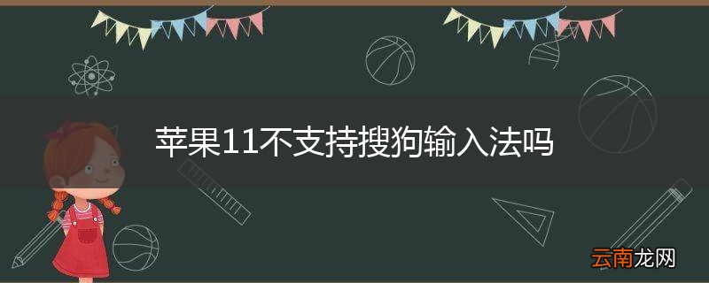 苹果11不支持搜狗输入法吗