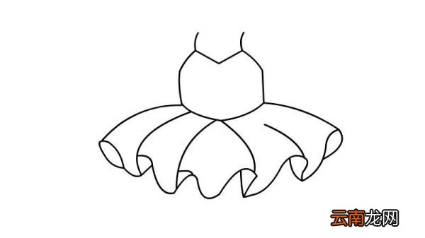 公主漂亮裙子简笔画