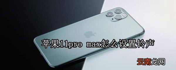 苹果11pro max怎么设置铃声