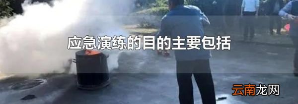 应急演练的目的主要包括