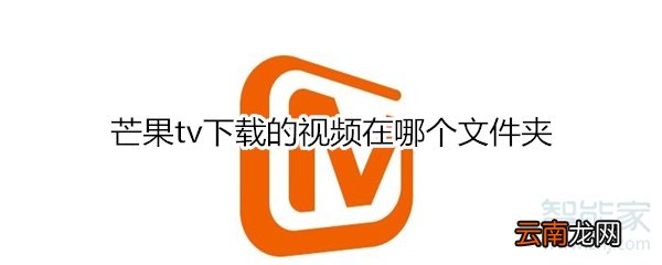 芒果tv下载的视频在哪个文件夹