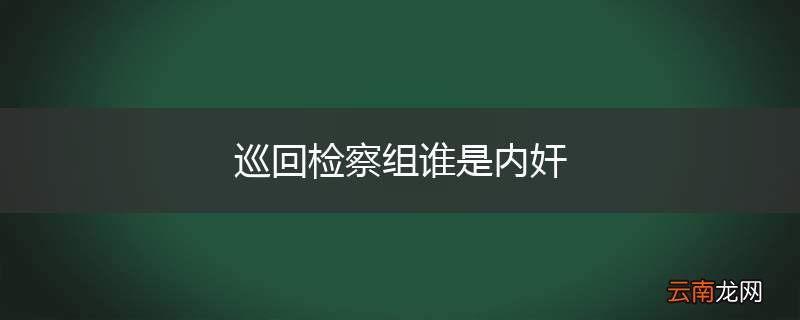 巡回检察组谁是内奸