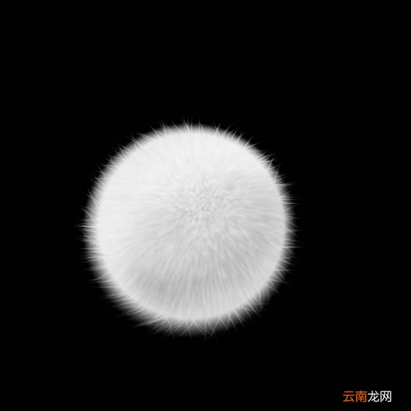 PS制作毛茸茸小球的操作步骤