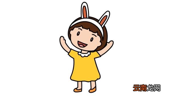 漂亮女孩简笔画画法漂亮女孩简笔画步骤