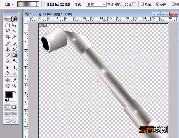 ps制作套筒扳手矢量图的操作流程