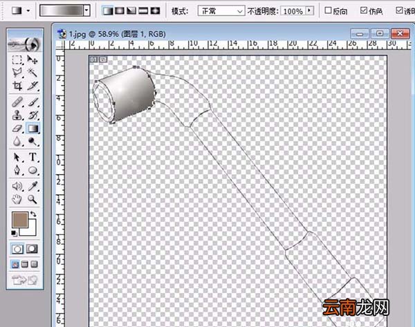 ps制作套筒扳手矢量图的操作流程