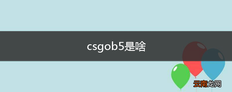 csgob5是啥