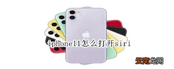 iphone11怎么打开siri