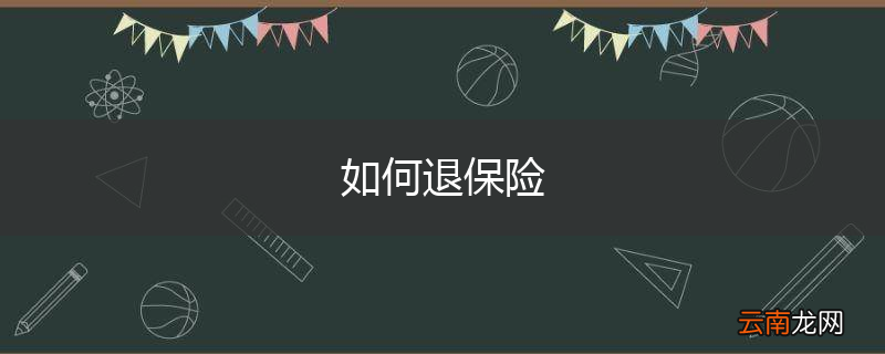 如何退保险