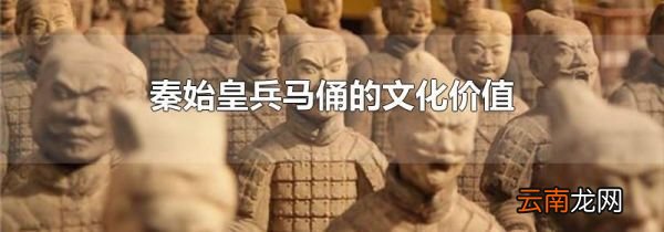 秦始皇兵马俑的文化价值