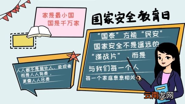 国家安全教育日手抄报内容怎么画