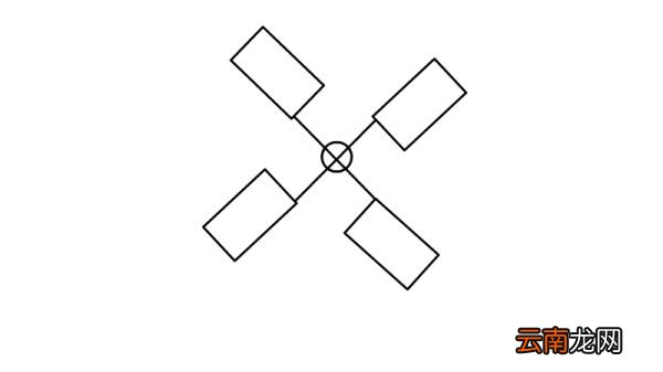 点缀装饰小图案 风车简笔画