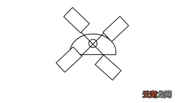 点缀装饰小图案 风车简笔画