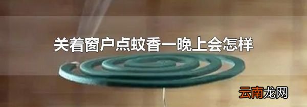关着窗户点蚊香一晚上会怎样