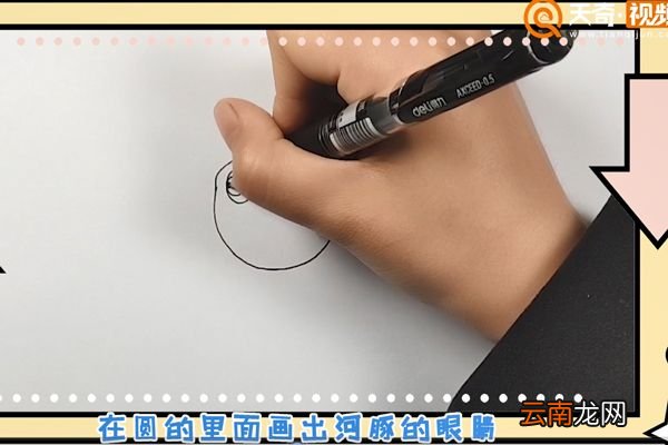 河豚简笔画