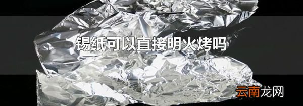 锡纸可以直接明火烤吗