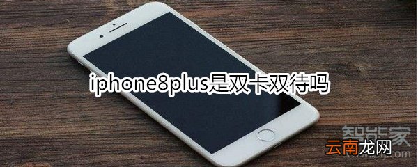 iphone8plus是双卡双待吗