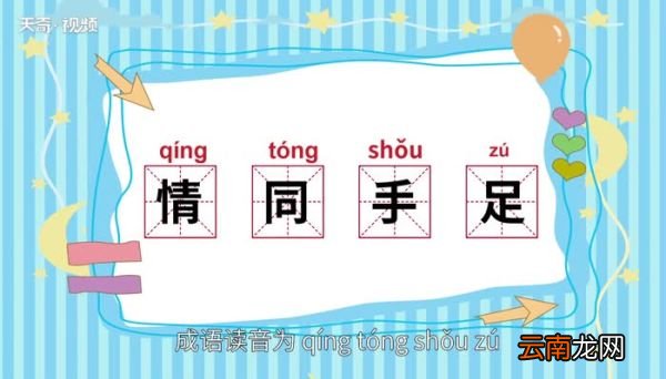 情同手足的意思 情同手足的出处