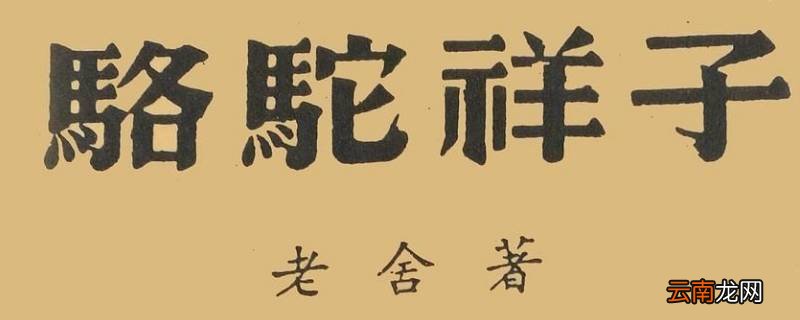 骆驼祥子的骆驼是怎么来的