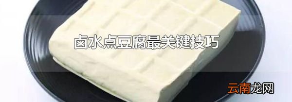 卤水点豆腐最关键技巧