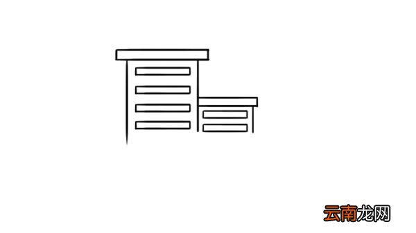 校园简笔画图片大全 校园的画法步骤