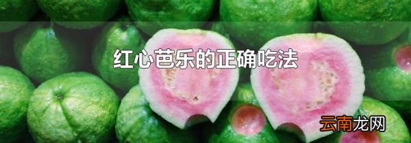 红心芭乐的正确吃法
