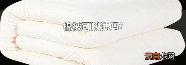 棉被可以洗吗?