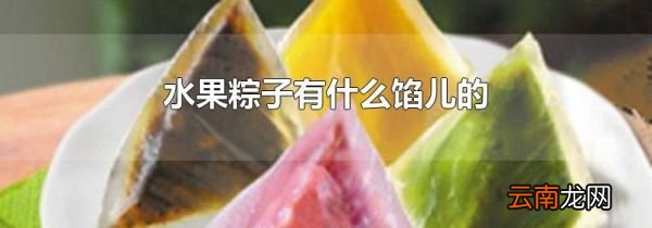 水果粽子有什么馅儿的