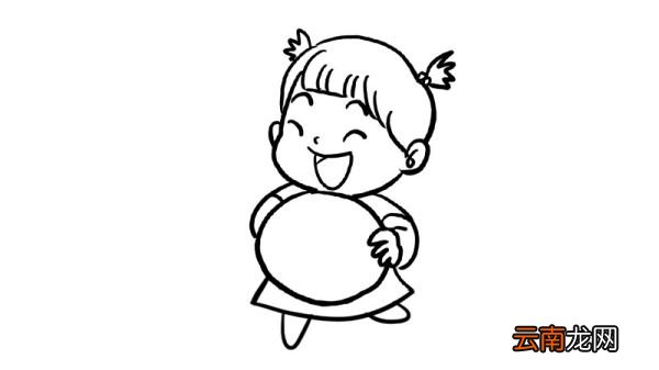 夏至吃西瓜的简笔画步骤夏至吃西瓜的简笔画教程