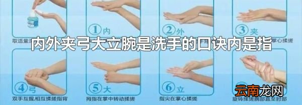 内外夹弓大立腕是洗手的口诀内是指