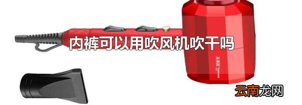 内裤可以用吹风机吹干吗