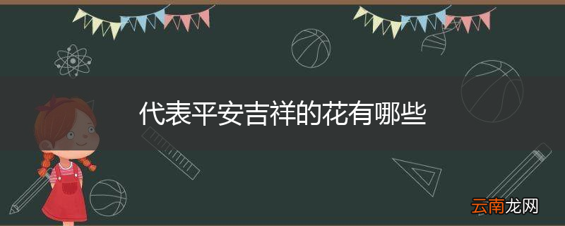 代表平安吉祥的花有哪些