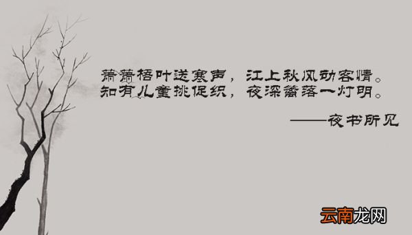 夜书所见呈现的是什么画面 夜书所见呈现的画面是什么