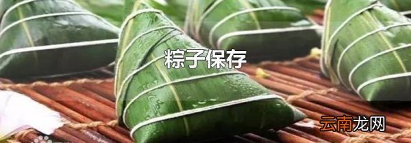 粽子保存