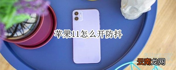 苹果11怎么开防抖