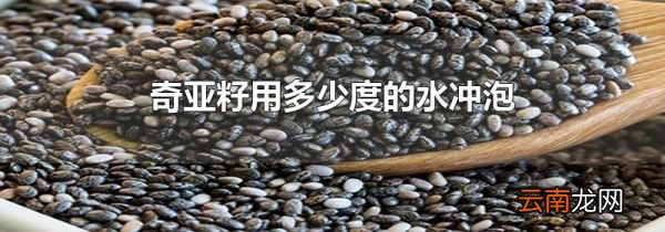 奇亚籽用多少度的水冲泡