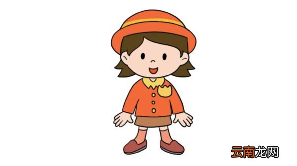 手账简笔画人物 手账小女孩的画法