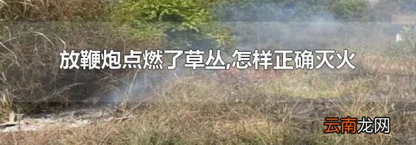 放鞭炮点燃了草丛,怎样正确灭火