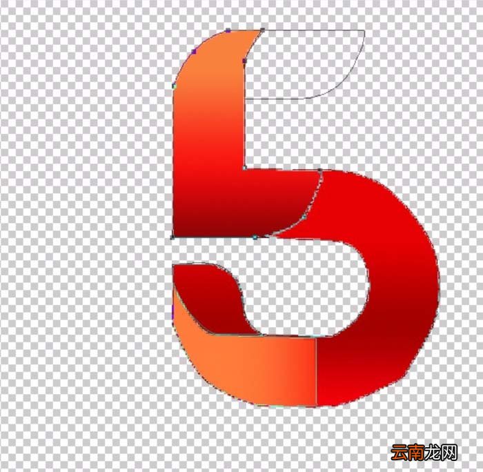 ps打造一款折叠数字字体效果的操作流程