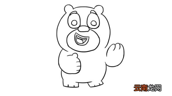 熊二简笔画 熊二简笔画画法