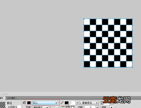 Fireworks制作五子棋黑白棋盘的方法