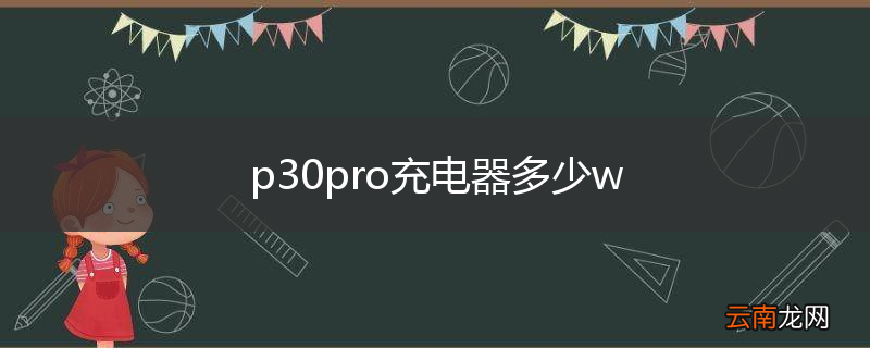 p30pro充电器多少w