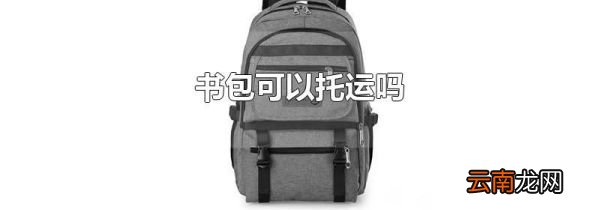 书包可以托运吗