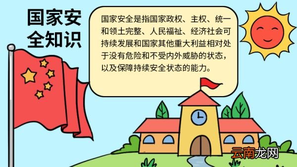 国家安全知识手抄报图片 国家安全知识手抄报怎么画