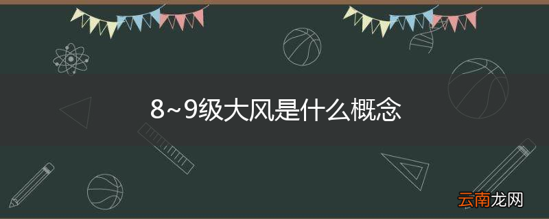 8~9级大风是什么概念