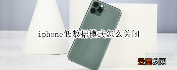 iphone低数据模式怎么关闭