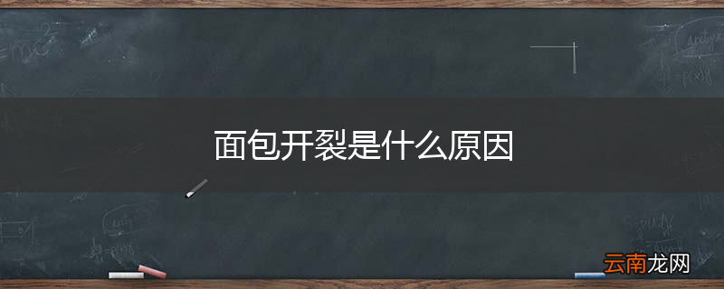 面包开裂是什么原因